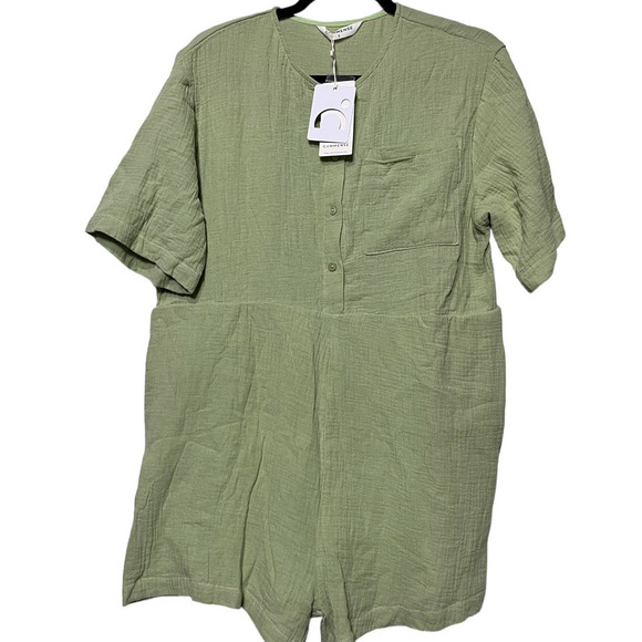 Commense Tied Cotton Jumpsuit - Picture 2 of 12